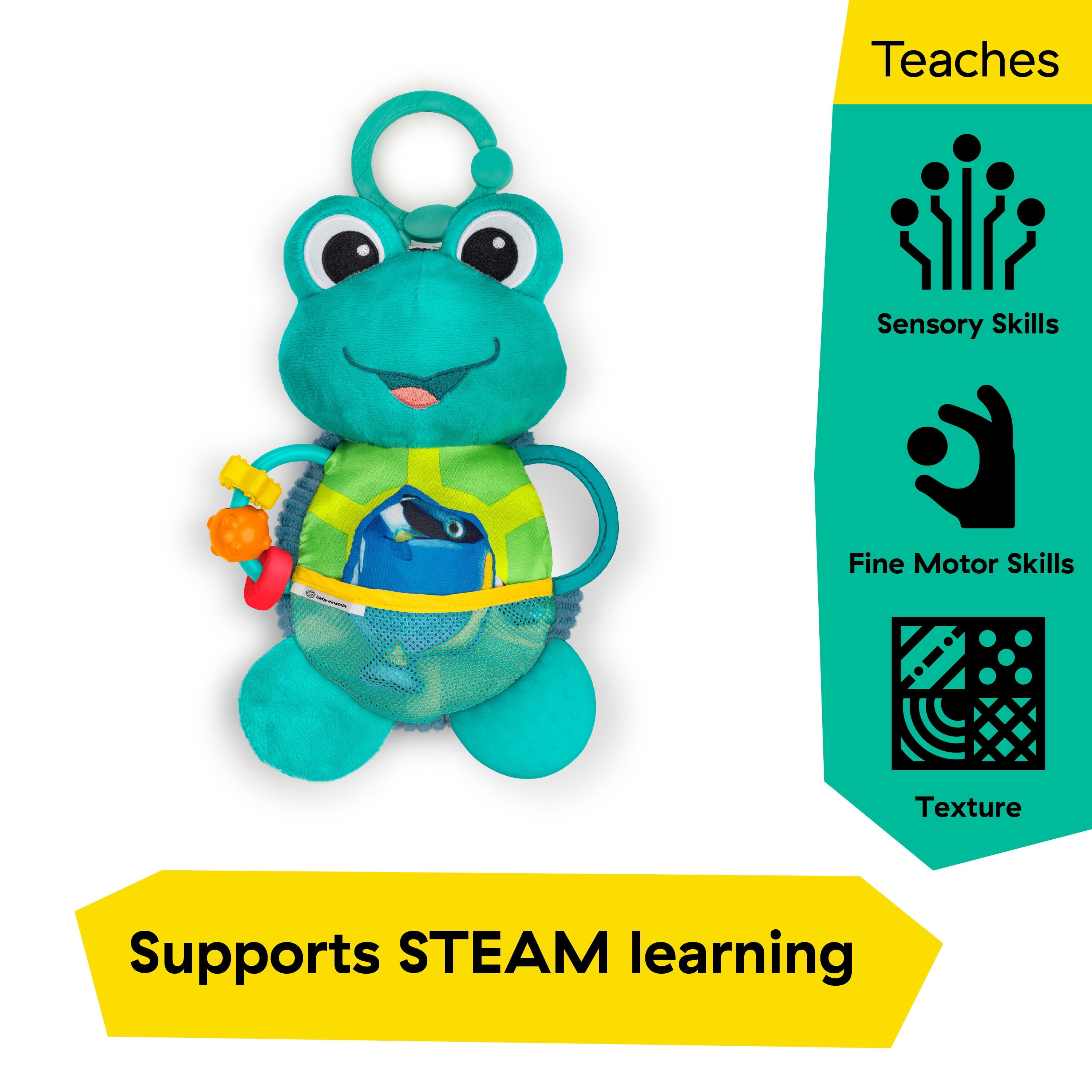 Ocean Explorers Neptune’S Sensory Sidekick Activity Plush Toy, Ages 0+ Months