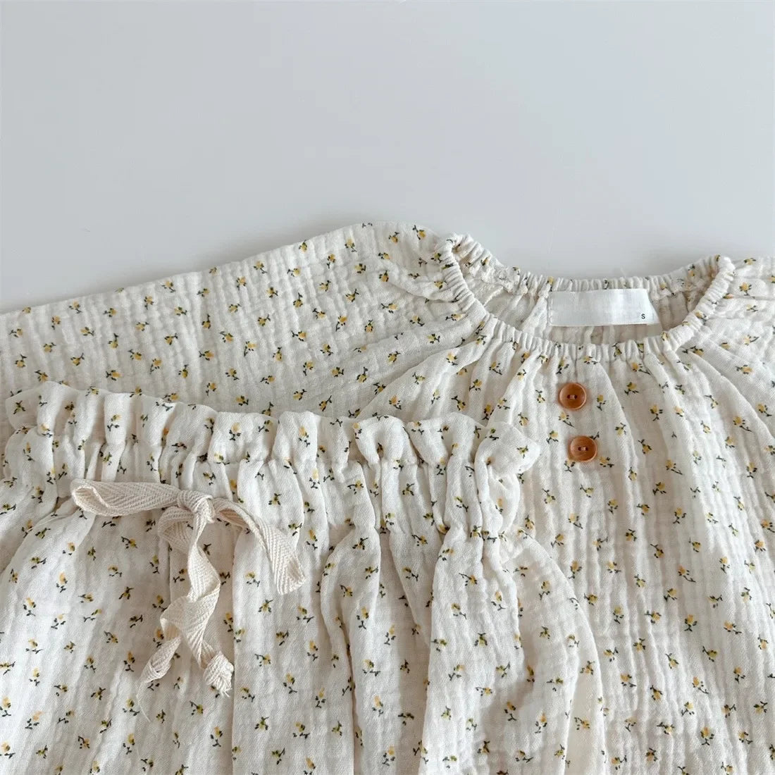 8713 Baby Clothing Set 2024 Spring Hot Sale Baby Girl'S Suit Cotton Loose Top +Bread Pants 0-3Year Toddler Two-Piece Suit