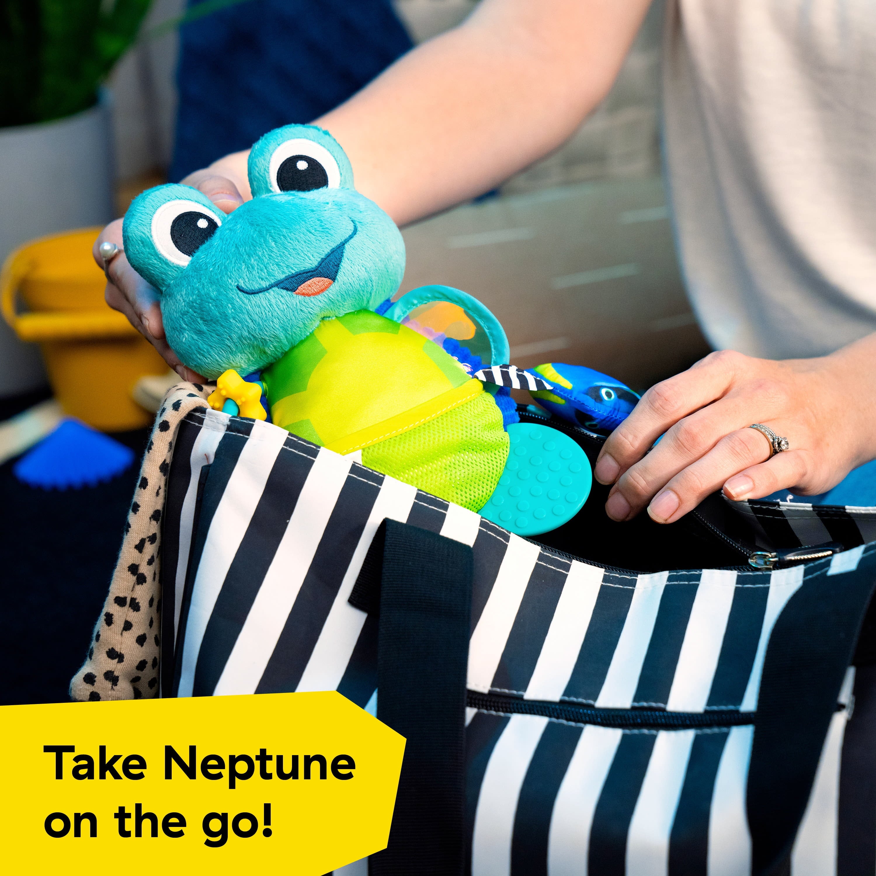 Ocean Explorers Neptune’S Sensory Sidekick Activity Plush Toy, Ages 0+ Months